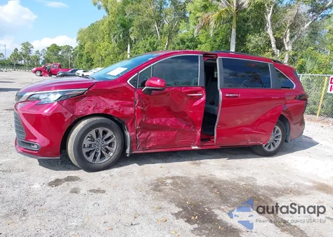 2025 Toyota Sienna Xle z USA, uszkodzony, nr VIN 5TDYRKEC3SS259850